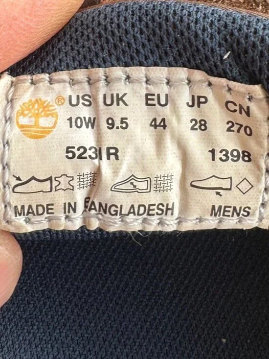 MENS TIMBERLAND LEATHER DOCK SHOES SIZE 10W GREAT SHAPE - Picture 8 of 9